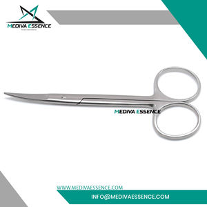 Tijera de Iris Knapp profesional, instrumento quirúrgico operativo de acero inoxidable curvo con fuente de alimentación Manual, logotipo personalizable - Product Image 6