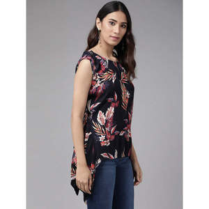 เสื้อเบลาส์และเสื้อเชิ้ตผ้าเรยอนสำหรับผู้หญิงเสื้อทรงพอดีตัวสไตล์เขตร้อน - Product Image 5