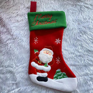 Chaussette de Noël en forme de dessin animé : motifs Père Noël, bonhomme de neige, renne, décoration de Noël à suspendre et accessoire cadeau - Product Image 6