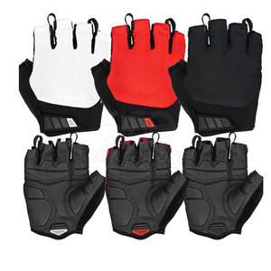 Gants de cyclisme d'hiver en cuir pour hommes, demi-doigts, légers, respirants, antidérapants, confortables pour l'entraînement à l'équitation - Product Image 4
