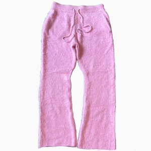 Mohair personnalisé hiver Cardigan hommes doux tricot respirant avec Logo avant Design personnalisé chaud floue Streetwear salon bas - Product Image 6