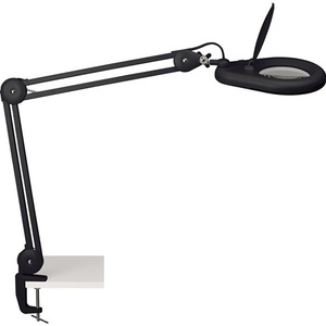 โคมไฟขยายสีดำพร้อมฝาครอบขาตั้งแบบกลมเลนส์แก้วขนาด 127 มม. - Product Image 1
