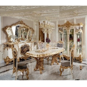 Juego de Mesa de Comedor de Lujo, Altamente Artesanal, con Tallado de Alta Gama, para 6 Personas, Muebles de Comedor, Decoración para Eventos en Australia - Product Image 1