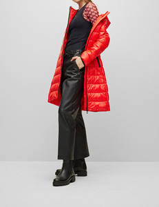 Veste matelassée épaisse d'hiver pour femmes personnalisée OEM avec fermeture à glissière Manteau matelassé ample avec logo personnalisé - Product Image 3