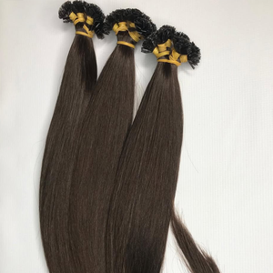 Extensiones de cabello vietnamita de punta plana de alta calidad, cutícula humana virgen alineada, extremos lisos de doble dibujado, directo de fábrica - Product Image 1