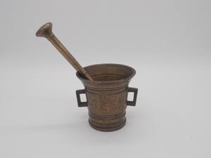 Mortero y Maja de latón y hierro populares, accesorios de cocina para restaurante en casa, herramientas para hierbas y especias, molinillo de Medicina de granito, triturador 2024 - Product Image 5