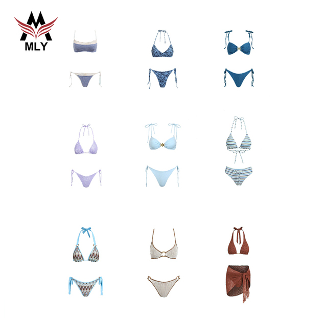 Denim Style Micro Bikini extreme Mini G String Thong Swimwear Triangle Halter Brazilian Swimsuit