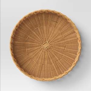 Plateau de service en rotin fruité Plateau de service tissé en osier Plateau de service aux fruits d'eau tressés Plateau de service en rotin tissé Vente chaude - Product Image 5