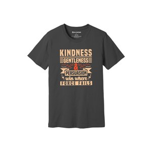 Camiseta de algodón 100% con temas de bondad, estampado de estilo informal, 12 opciones de color, 160-180, colocación de diseño personalizable GSM pesado - Product Image 3