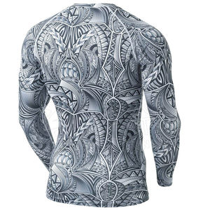 Rashguard pour garçons haute performance pour l'entraînement et la compétition de Jiu Jitsu Vêtements de sport MMA vierges pour les vêtements d'arts martiaux - Product Image 2