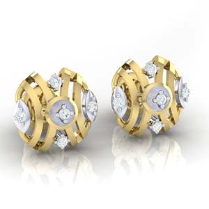 ต่างหูเพชรแท้รับรองคุณภาพ น้ำหนักรวม 0.07 กะรัต จำนวน 10 ชิ้น ทอง 14K/18K เพชรหลากสี - Product Image 2