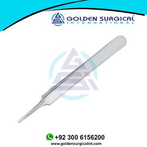 Fórceps quirúrgicos Osher Iris, mandíbulas texturizadas muy finas, fórceps oculares en ángulo, instrumentos de cirugía ocular - Product Image 2