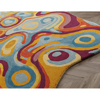 Tapis en laine tufté à la main sur mesure, couleur unie, à poils longs, antidérapant, moderne, pour salon, chambre à coucher, décoration de sol, pour pique-nique