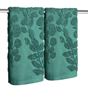 Serviettes de visage Jacquard de luxe en coton doux absorbant petites serviettes hôtel Spa Collection élégante salle de bain décorative Premium Jacquard - Product Image 4