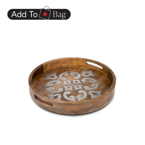 Plateau de service élégant en bois de bambou avec poignées, idéal pour les ustensiles de cuisine, la restauration rapide et la vaisselle. - Product Image 4