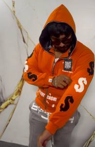 Ventes en gros de sweats à capuche à fermeture éclair Hip Hop, streetwear lourd, Y2k, personnalisé, impression 3D intégrale sur le visage, sweat à capuche zippé - Product Image 4