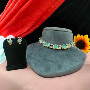 Ensemble de collier de qualité supérieure élégant et moissanite diamant comme brillant mélange de style moderne et de luxe idéal pour les occasions spéciales - Product Image 2