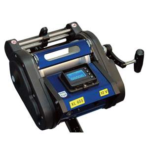 Carretes Eléctricos de Pesca de Alta Calidad XL 655 con Pantalla, Manivela y Nivelador, Carretes de Arrastre de 12 Voltios, Equipo de Pesca Eléctrico Variable - Product Image 1