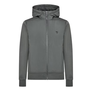 Sudadera suave y cálida de invierno con cremallera completa para hombre Sudadera con capucha de color liso de alta calidad para pedidos a granel Sudadera con capucha ligera - Product Image 1