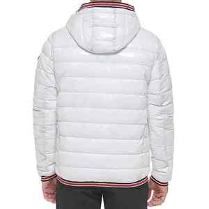 Durable lightweight men puffer <b>jacket</b> featuring strong zippers soft quilted design and <b>weatherproof</b> coating - Product Image 2