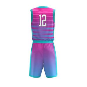 Vente en gros de maillots de basketball personnalisés pour adultes 100% polyester de haute qualité, respirant, séchage rapide, logo imprimé, style uniforme - Product Image 1