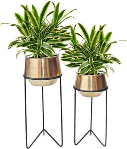 <b>Beautiful</b> New Design Modern Eco-Friendly Iron Flower Pot Planter <b>Vases</b> with Stand Round Shape for Home Decor - Product Image 1