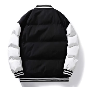 Chaqueta acolchada de estilo universitario para hombre, chaquetas acolchadas de tamaño, logotipo y diseño personalizados para la temporada de invierno, chaqueta universitaria - Product Image 4