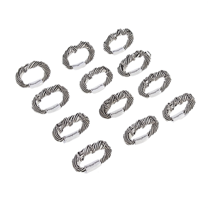 Contemporary Gold and Silver Plated Wire Style Fashion <b>Rings</b> for Trendy Retail Buyers - Product Image 3