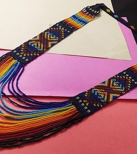 Collar de cuentas de resina hecho a mano para mujer, accesorios únicos de regalo de joyería Boho Chic - Product Image 2