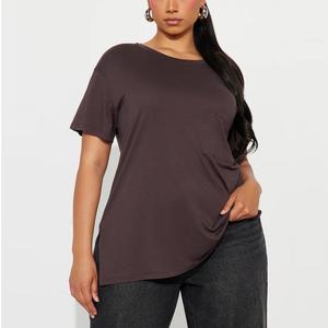 Nouveau T-shirt en coton pour femmes, T-shirt décontracté à manches courtes, doux, respirant, léger, haut d'été confortable, à porter tous les jours, tendance - Product Image 3
