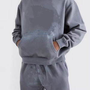 Ensemble décontracté surdimensionné de haute qualité en gros, jogging personnalisé, survêtement d'entraînement unisexe, sweat-shirt - Product Image 5