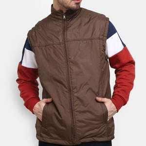 Chaleco Softshell con logotipo impreso personalizado a la moda más vendido al por mayor, chaleco Bomber cálido de invierno con diseño adecuado de fábrica para hombre - Product Image 1