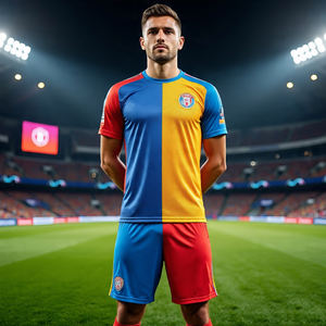 USA TRADE ASSURANCE Premium Impresión personalizada Ropa deportiva crop top camiseta de fútbol Camiseta de fútbol de malla de gran tamaño camiseta de fútbol de malla - Product Image 5