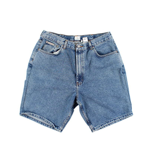 Pantalones cortos vaqueros para hombre, ropa de calle personalizada de color sólido, precios al por mayor, pantalones cortos vaqueros con logotipo personalizado de alta calidad - Product Image 2