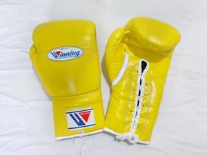 Customized Winning Yellow Boxing <b>Gloves</b> Professional Winning Competition Boxing <b>Gloves</b> Genuine Leather <b>Lace</b> Up Winning <b>Gloves</b> - Product Image 5