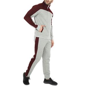Ensemble de survêtement décontracté pour homme 2026, blocs de couleur, polyester, patchwork, fermeture éclair, jogging, respirant, séchage rapide, 2 pièces - Product Image 3