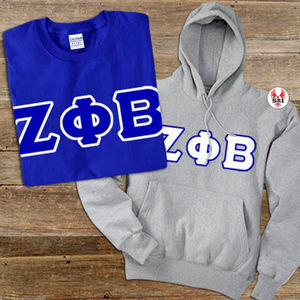 Sweat à capuche en molleton pour femme avec broderie Zeta Phi Beta Sorority |   Sweat-shirts en molleton de coton grec brodés pour femmes de la sororité ZPB - Product Image 2