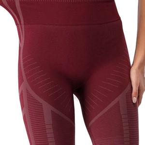 Leggings de Yoga y Pilates de Alta Calidad, sin Costuras, Acanalados, con Frente Sólido, Conjunto de 2 Piezas para Mujer, al por Mayor - Product Image 4