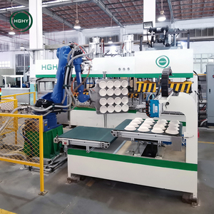 Hoàn toàn tự động bã mía bột đúc Bộ đồ ăn máy cho phân hủy sinh học dùng một lần ăn trưa hộp và thực phẩm container dây chuyền sản xuất - Product Image 2