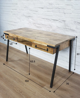 Bureau en bois moderne - Design rétro Archi pour bureau à domicile et salon