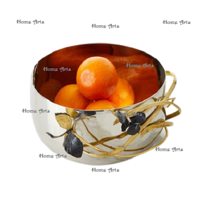 Bol décoratif en laiton de conception classique Bol de service de fruits secs de forme ronde de qualité supérieure à un prix abordable - Product Image 6