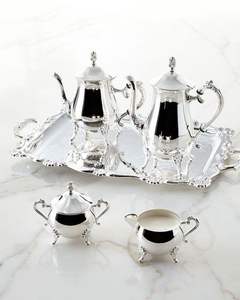 Wedding <b>Gift</b> Vintage Metal Turkish Coffee Pot Set Turkish <b>Tea</b> Set <b>Tea</b> Tray Teapot <b>for</b> Serving <b>Tea</b> - Product Image 4