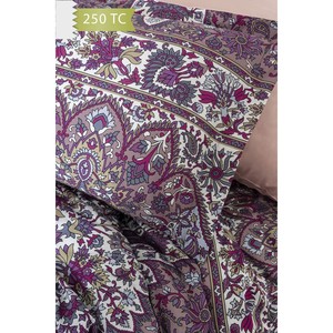 Juego de Funda Nórdica Varol 250 TC de Bambú y Algodón Satinado, Diseño Floral Tejido, Estilo Clásico para el Hogar, Tamaño Familiar - ETERNITY - Product Image 3