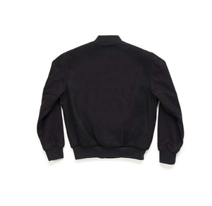 แจ็คเก็ตเบสบอลแบบ Letterman สำหรับผู้ชาย ดีไซน์ OEM ผลิตตามสั่ง ทำจากผ้า Melton ขนสัตว์แท้ ปักโลโก้ด้วยไหมเชนิลล์ สไตล์ Bomber เหมาะสำหรับฤดูหนาว - Product Image 2