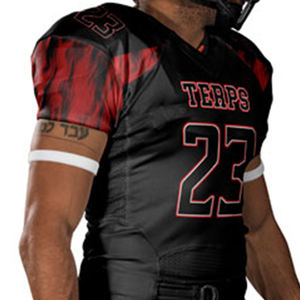 Haute Personnalisé Enfants Football Américain Uniforme Durable Respirant Doux Jersey Unique Conception Équipe Logos Disponible XL Athlètes - Product Image 2