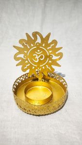 Soporte de luz de té dorado para Diwali, soporte de vela con estatua de Dios, soporte de vela de luz divina, soporte de luz de té para eventos en casa - Product Image 2