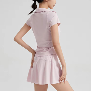 ชุดเทนนิสเสื้อโปโลสำหรับผู้หญิงชุดเล่นเทนนิสฟิตเนสใส่เดินเล่นฟิตเนสไซส์ใหญ่พิเศษ - Product Image 2