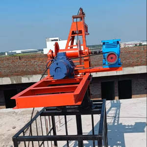 Mini grue électrique pour le levage de matériaux de construction sur les toits avec structure de treuil motorisé et conception de cadre en acier - Product Image 1