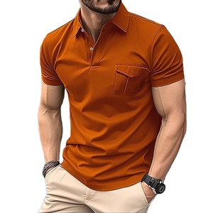Polos grande taille pour hommes T-shirt à manches longues et à revers Trendy Casual Versatile Polo Tops Vêtements pour hommes - Product Image 3