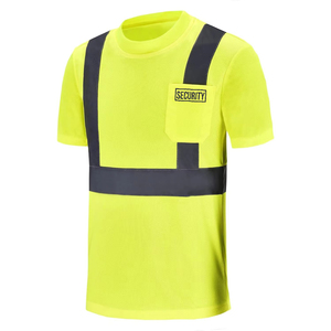 Gilet de sécurité jaune haute visibilité pour homme, vêtements de travail réfléchissants, classe 1 ANSI, imperméable, sécurité, construction - Product Image 2